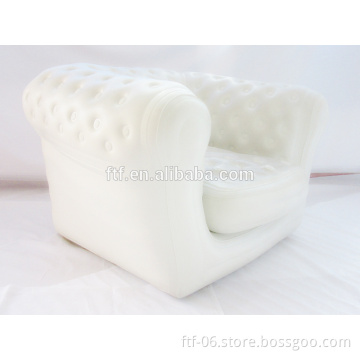 custom high quality comfortable white inflatable sofa seat chair,indoor furniture